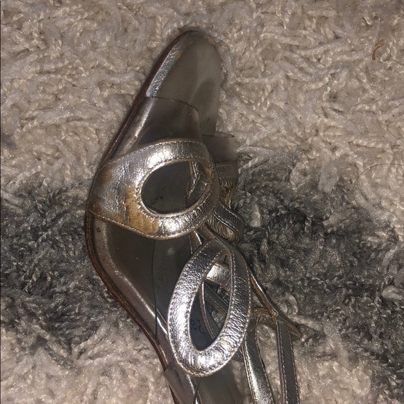 CHRISTIAN LOUBOUTIN Silver Heels - Picture 7 of 13